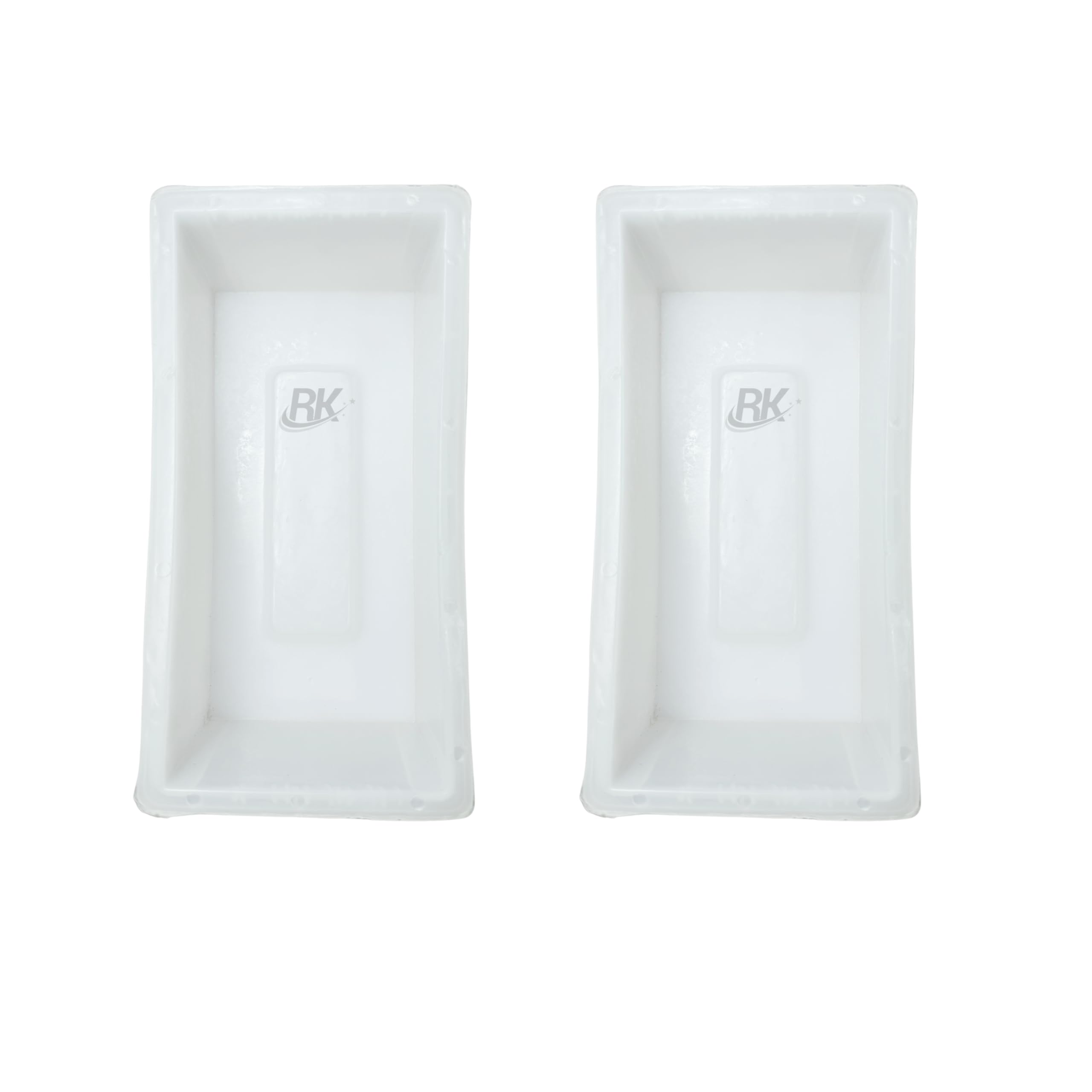 RK Plastic Plain Brick Mould 9"x4.5"x3" (Pack of 2) |Plain|Paver Block Mould |Silicone Plastic Cement Brick Mould|Interlocking Brick Mould| Concrete Brick Mould|Reusable Brick Mould|DIY Brick Mould|-image-23