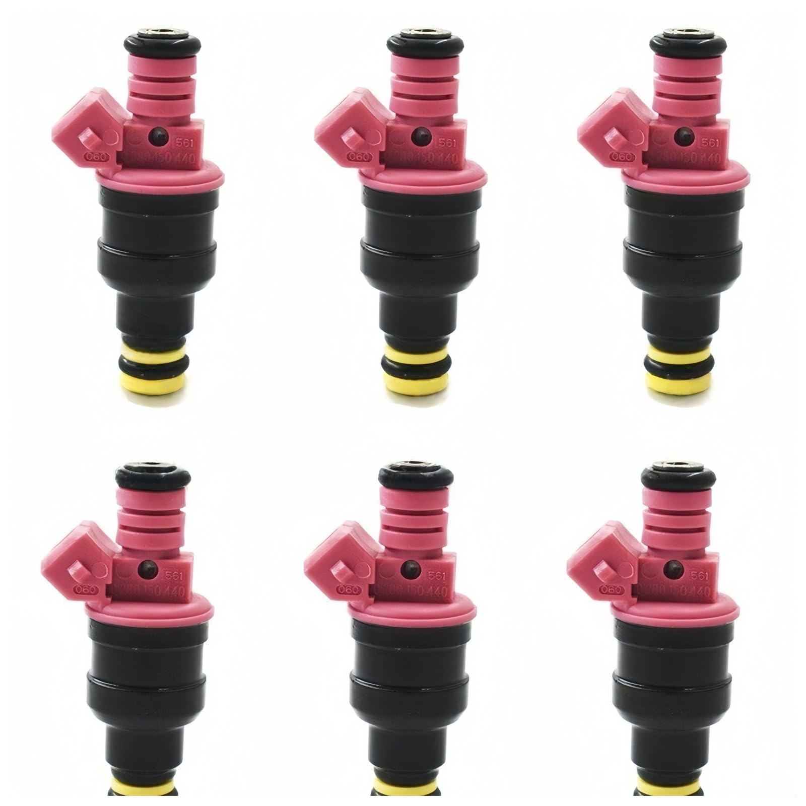 Ovtzqr One Color 6 Fuel Injectors 0280150440 Compatible For Bmw E36 328I M3, E39 Z3, M52 B28 852-12157, Fj357 Models