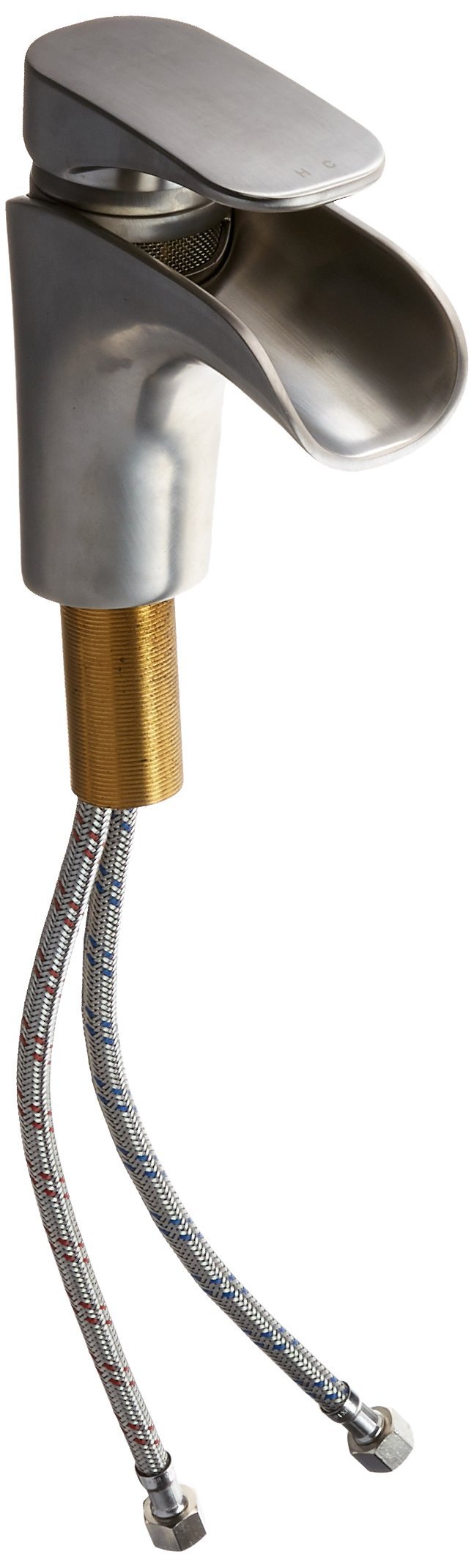 Just Manufacturing JRL-450-N Brushed Nickel Single-Handle Bathroom/Lavatory Faucet with 1"1/4 Pop-Up Waste