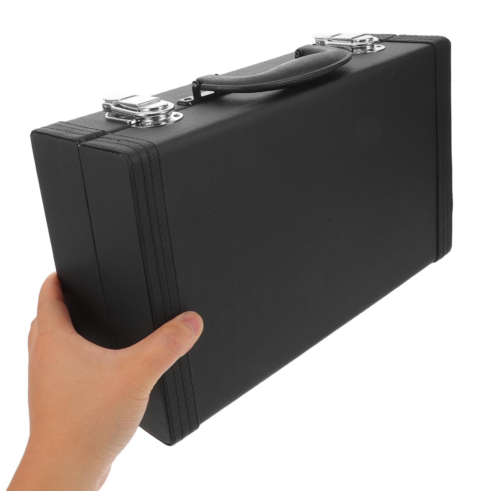 Cabilock Custodia Quadrata per Clarinetto in Pu Borsa Anti-pressione con Chiusura Scatto Contenitore Portatile per Strumenti Fiato per Studenti e Trasporti Musicali