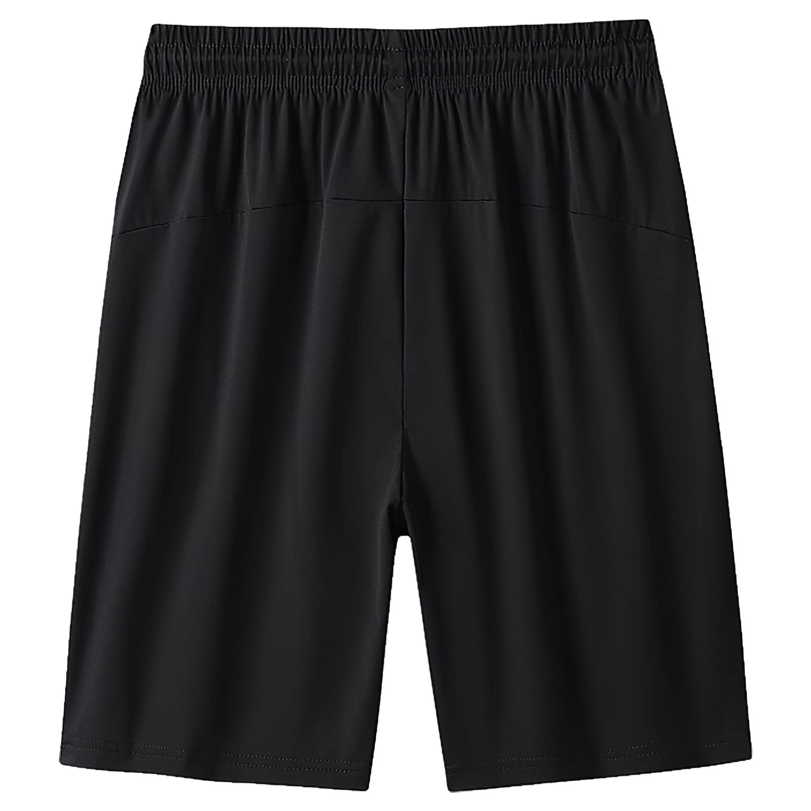 rismart Hombres Secado Rápido Pantalones Cortos Entrenamiento Corriendo Caminando Atlético Shorts con Cremallera Bolsillos