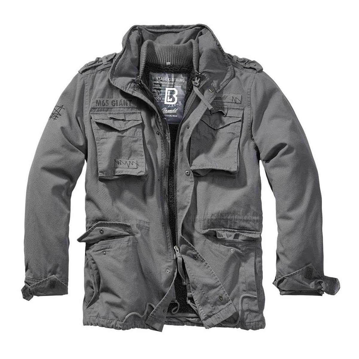 Men's M-65 Premium All-Season Everyday Outdoor Field Jacket with Removable Lining &amp; Concealed Hood