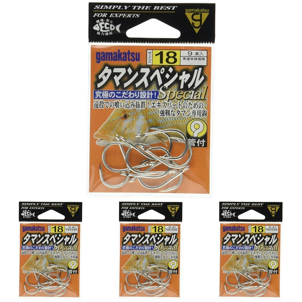 Amazon | がまかつ(Gamakatsu) タマンスペシャル フック 白 24号 