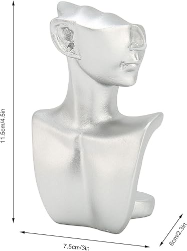 Miniatura 3 de Betued Exhibición de collares soporte de joyería joyería de busto de joyería exhibición de aretes de maniquí exhibición de pendientes de resina para