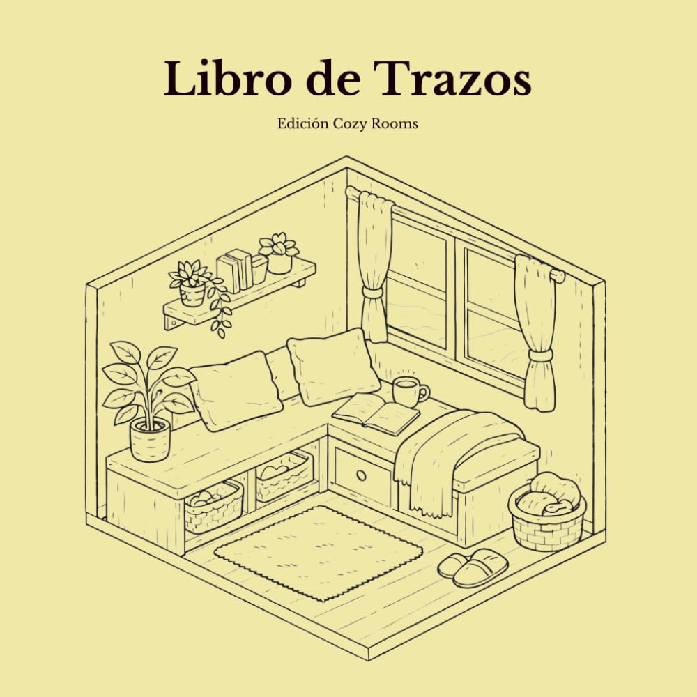 Libro de Trazos Para Adultos: Edición Cozy Rooms
