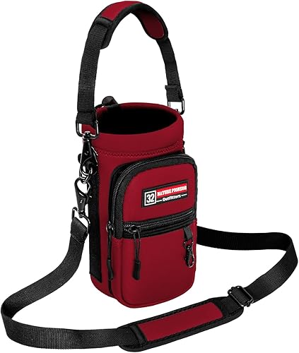 Miniatura 38 de NATURE PIONEOR Water Bottle Holder with Strap,Water Bottle Carrier Bag Sling Sleeve with Adjustable Shoulder Strap & Handle and Large Phone Pocket