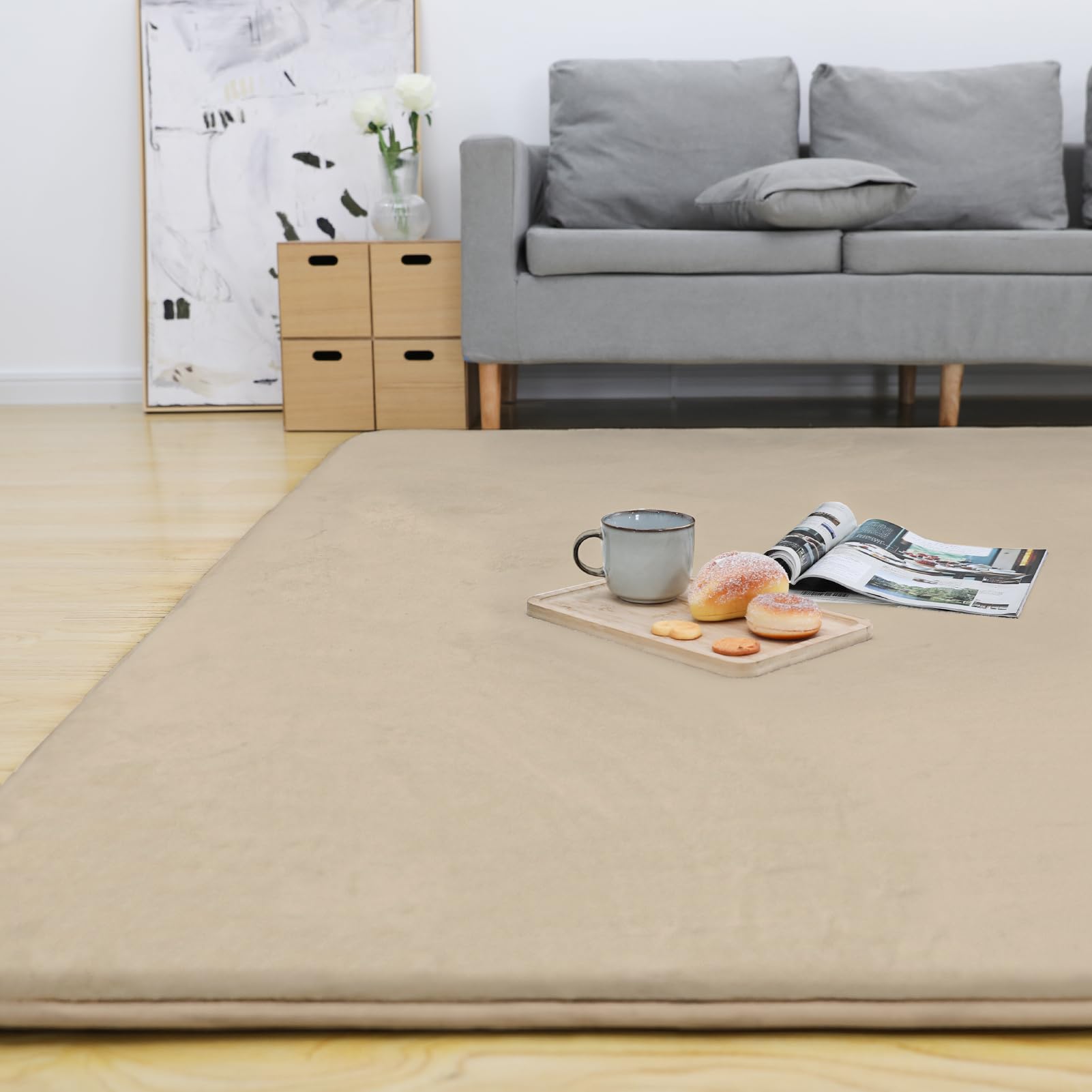 Amazon | Colorsroom カーペット ラグ 極厚25mm 185×185cm 約2畳 防音