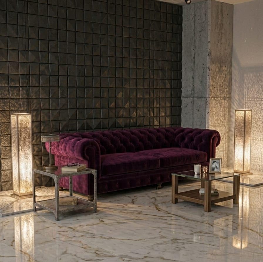 Image of Designer Laser Cut Floo.r Lam.p Metal Floor Lamps for Living Room Corner | Corner Floor Lamp | Column Floor Lamp