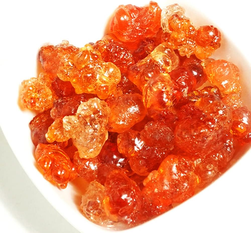 Peach Gum Peach Resin Dried Wild Dried Peach Gum Resin Tao Jiao Jelly Festive Party Supplies (250 Grams /0.55 lbs)