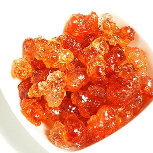 Goma de durazno de resina de durazno seco silvestre secado de melocotón resina Tao Jiao Jelly Festive Party Supplies (8.82 oz0.55 libras)