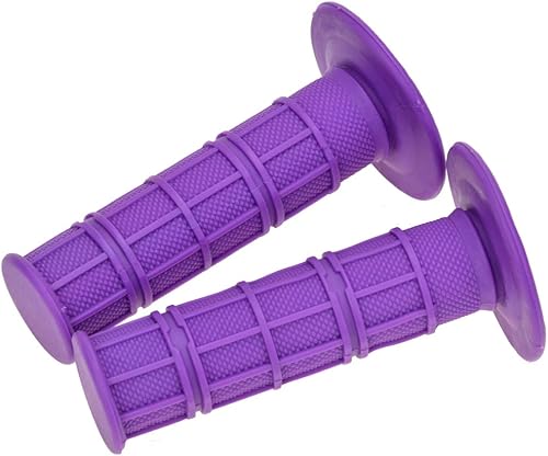 Miniatura 8 de HIAORS Agarraderas universales moradas de 0.866 in, 78 pulgadas, goma suave, cómodas, para XR 50, KLX, SSR, Pit MX, Honda CRF150F, CRF230F, CRF250F,