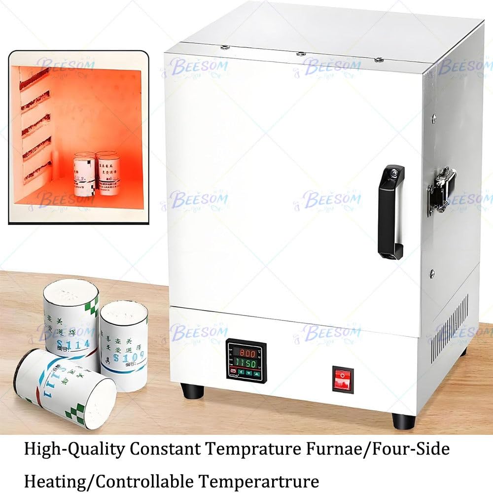 Horno Ceramica 2000w,Horno Mufla Eléctrico De Resistencia,1150°c Alta Temperatura,para Tratamiento Joyas,Vocción Cerámica Y Laboratorio