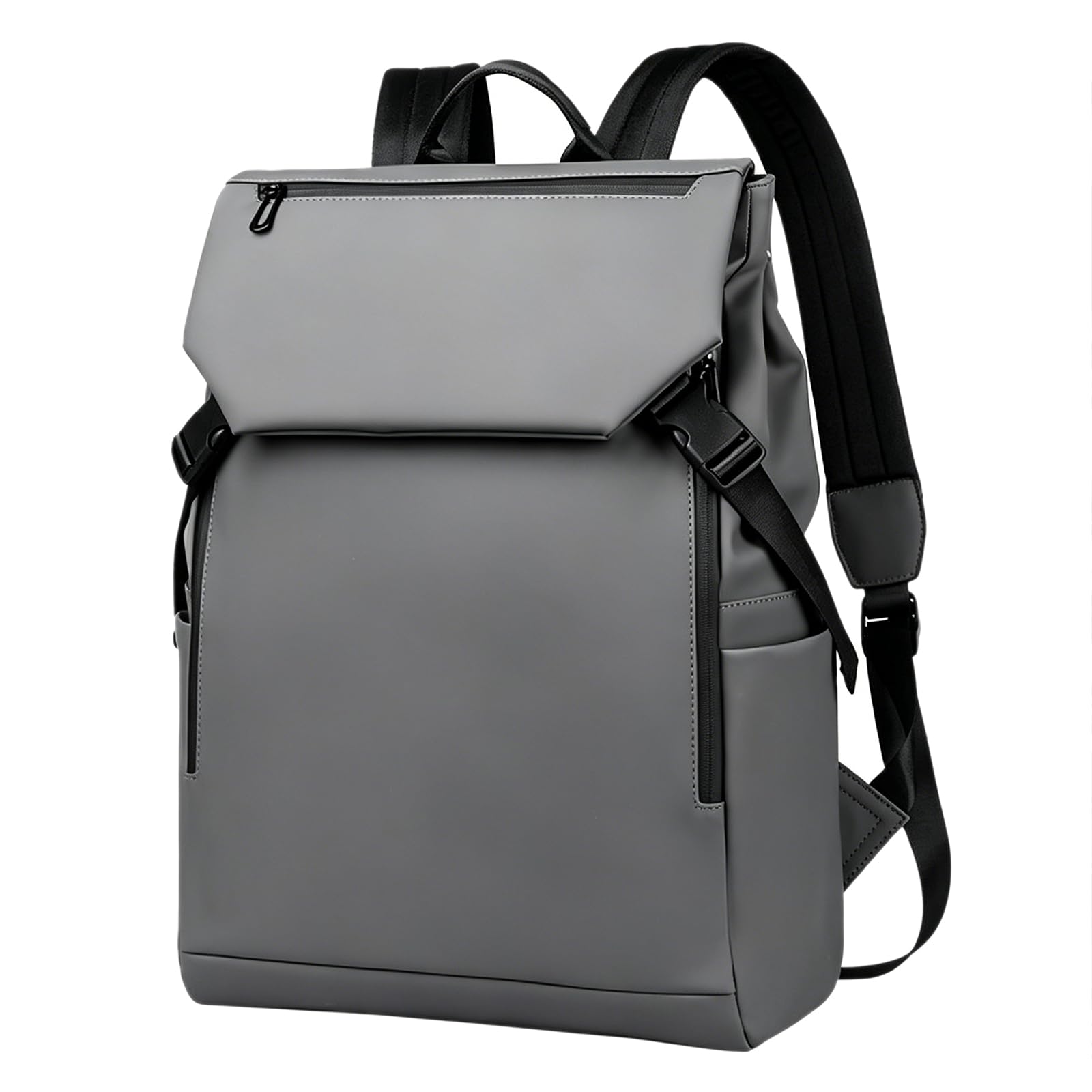 15 calowy PU skórzany plecak na laptop mężczyźni Casual Travel Daypack Torba na ramię,Galaxy Gray