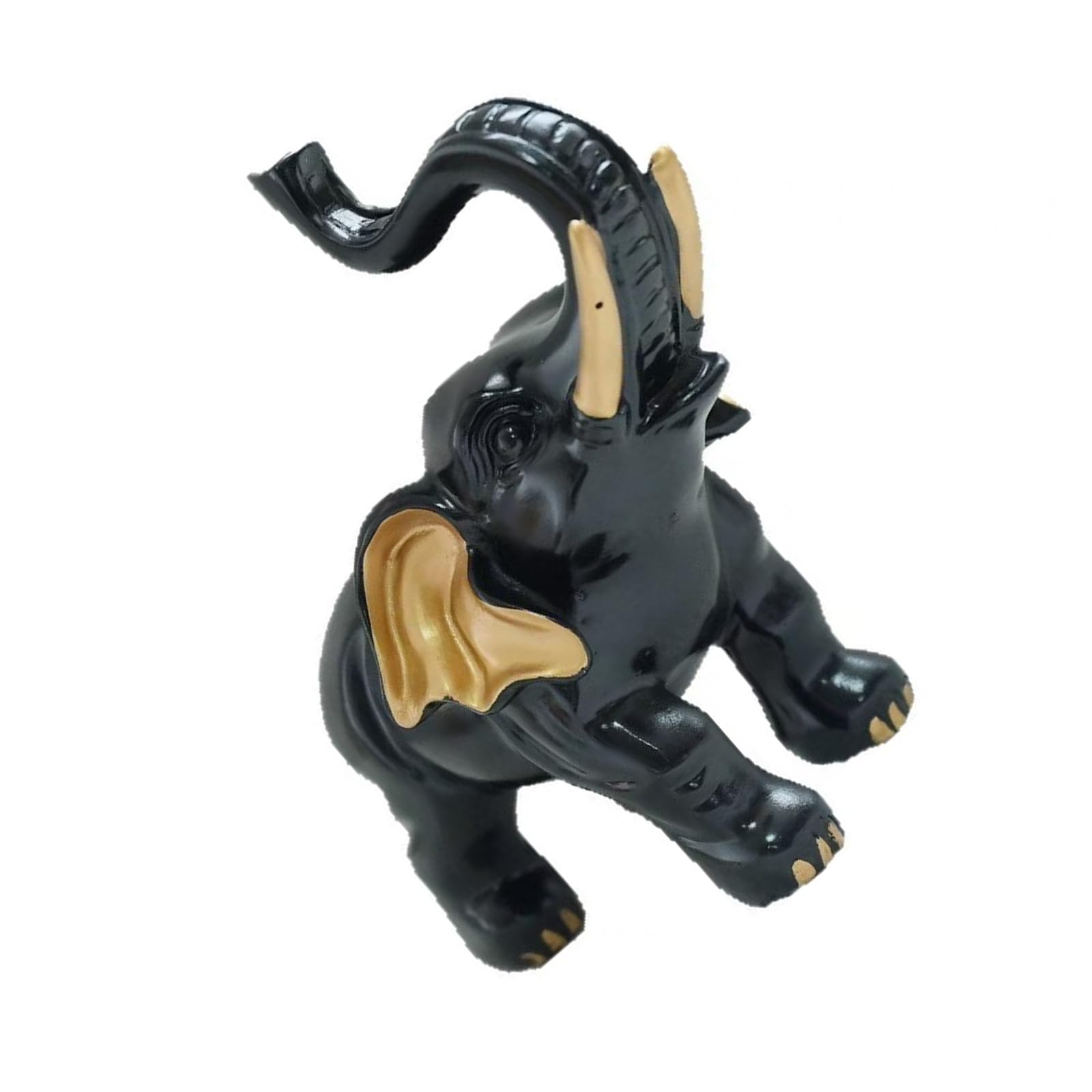 YTtkku Symbolic Elephant Decors Resin Sculpture Brings Luck to Living Space Study Room Favorable Elephant Sculpture