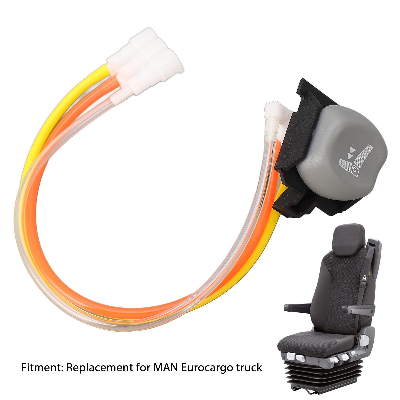 Interruptor de ajuste de asiento de camión, OEM 81623406127, reemplazo de válvula de control de ajuste de asiento de camión para camión MAN Eurocargo