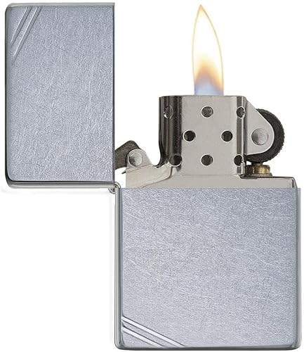 Vista 59 de Zippo Encendedor - Encendedor personalizado cromado a prueba de viento personalizado grabado (cromo cepillado) #200