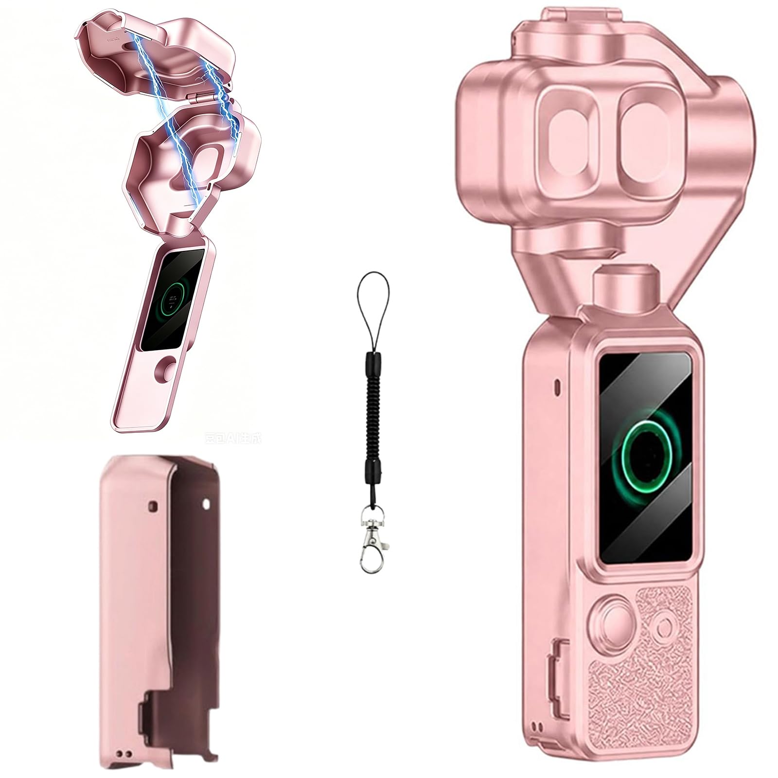 Coyktonty Protective Cover/Lens Cap Hard Case for DJI Osmo Pocket 4P(Pink)-picture-17