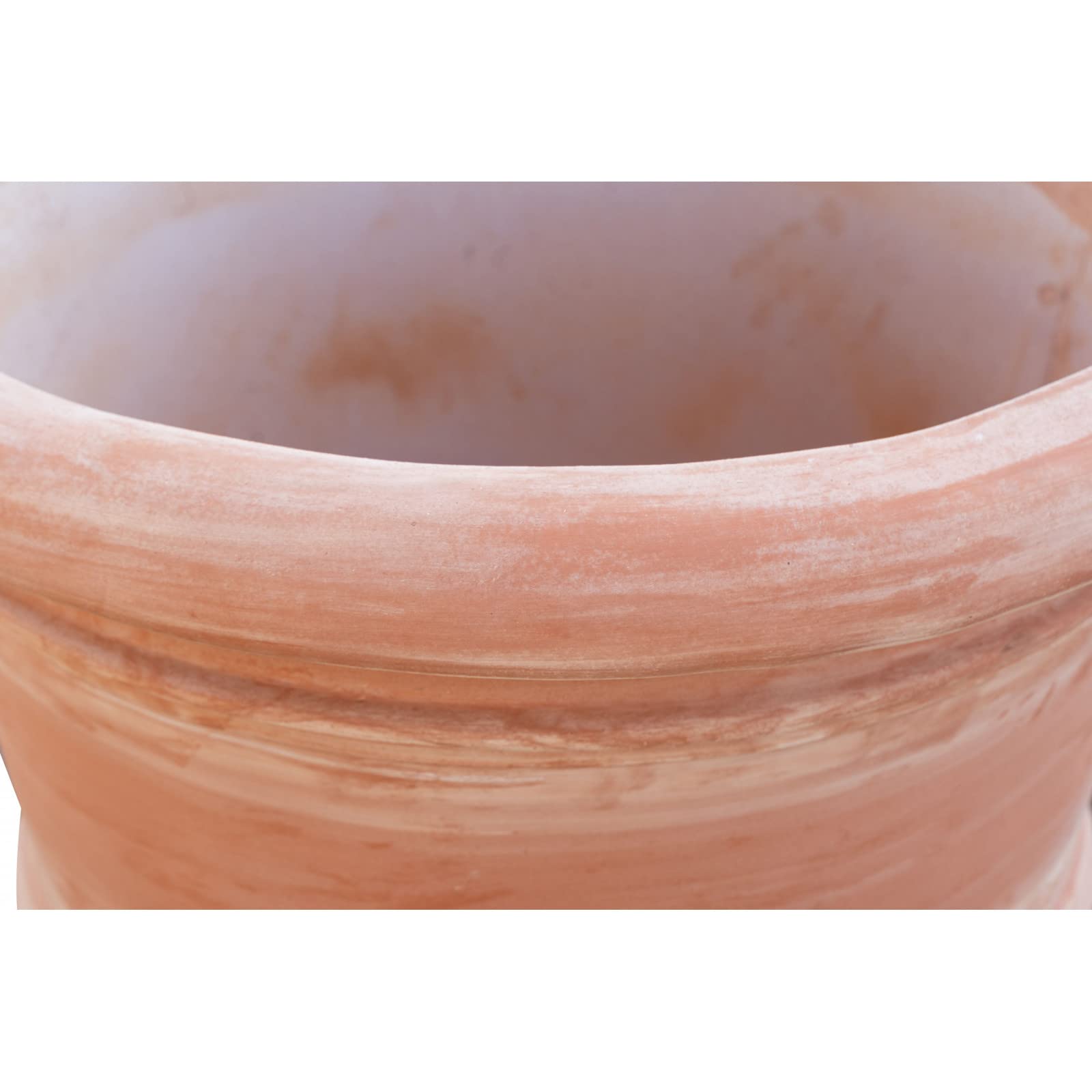 Biscottini Macetas Terracota Grandes 80x80x68 cm | Macetas Exterior | Macetas Barro | Maceta Grande Rústica