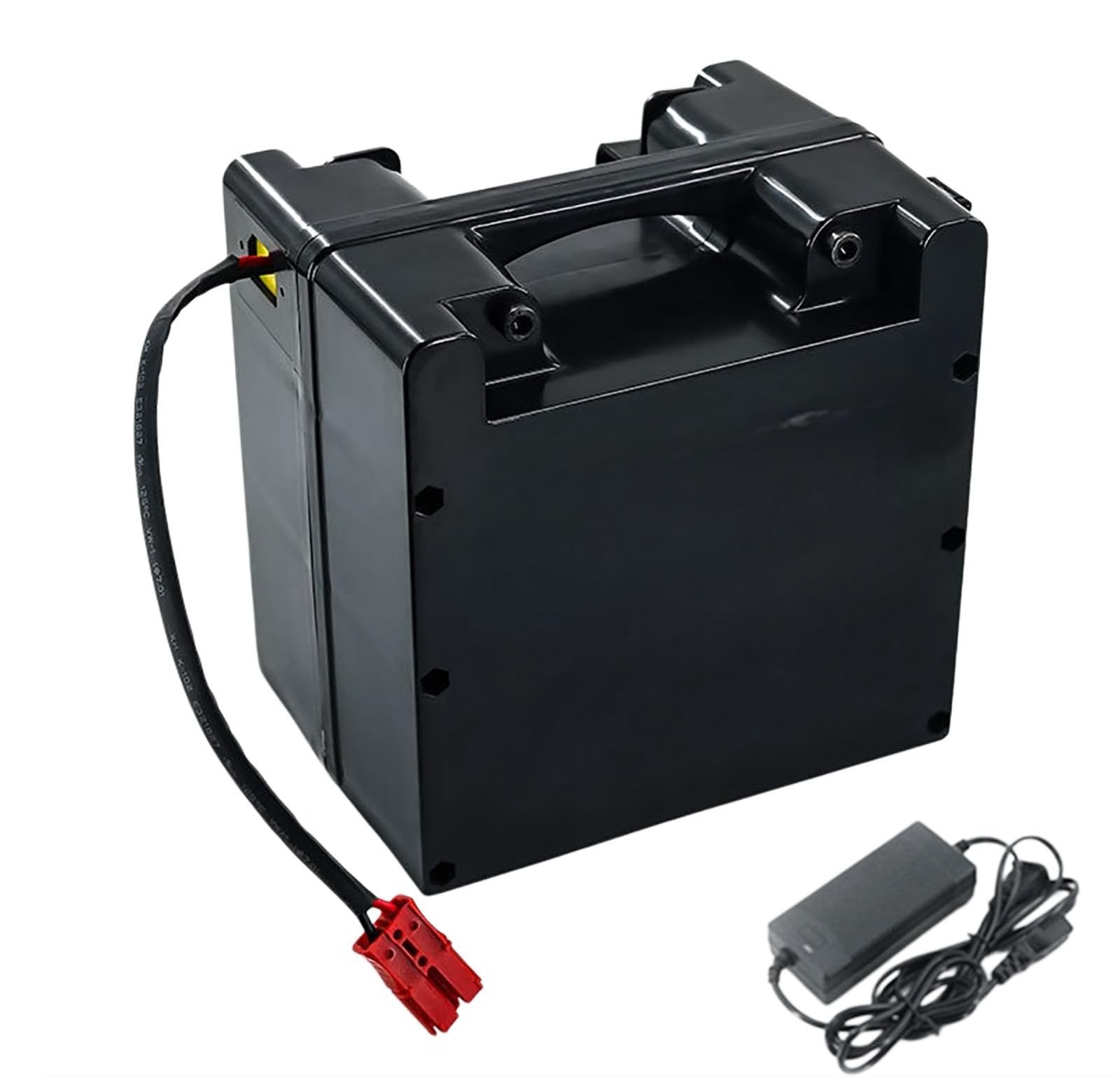 Batería para Silla De Ruedas Eléctrica De 24 V, Batería De 24 V 15 Ah 20 Ah con Cargador, Batería Portátil para Silla De Ruedas Eléctrica, Conector Anderson Rojo Predeterminado