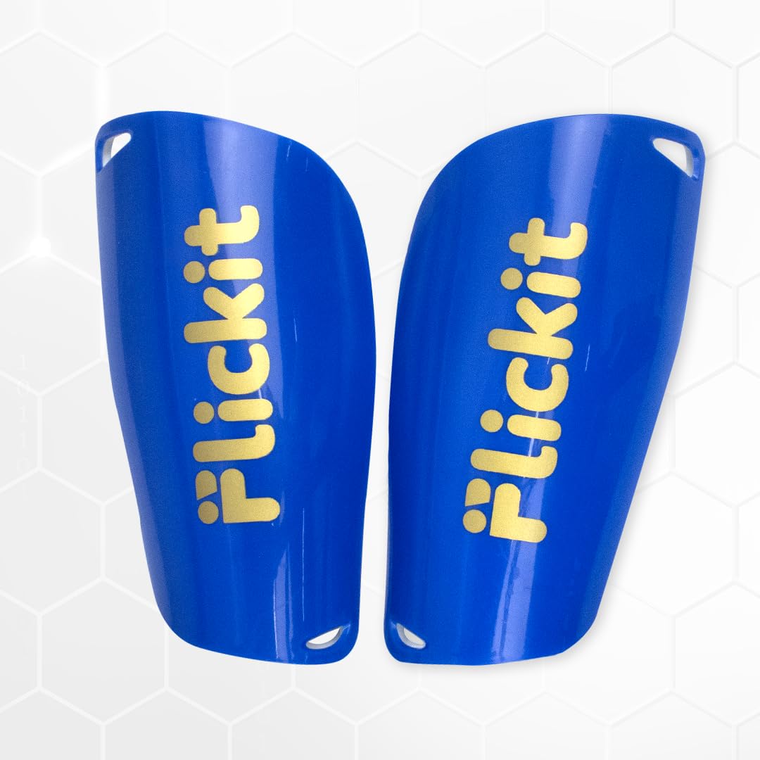 Flickit Stride - Shin Guards – High-Impact Protection with EVA Cushioning for Kids & Adults -Training and Light Weight Shin Pads for Football, Hockey (Blue, S)-image-24