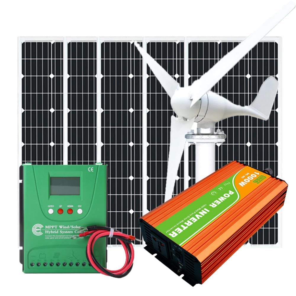 Buy 1000 Watts Wind turbines, 12V 400Watt Wind Turbine Generator + 100W