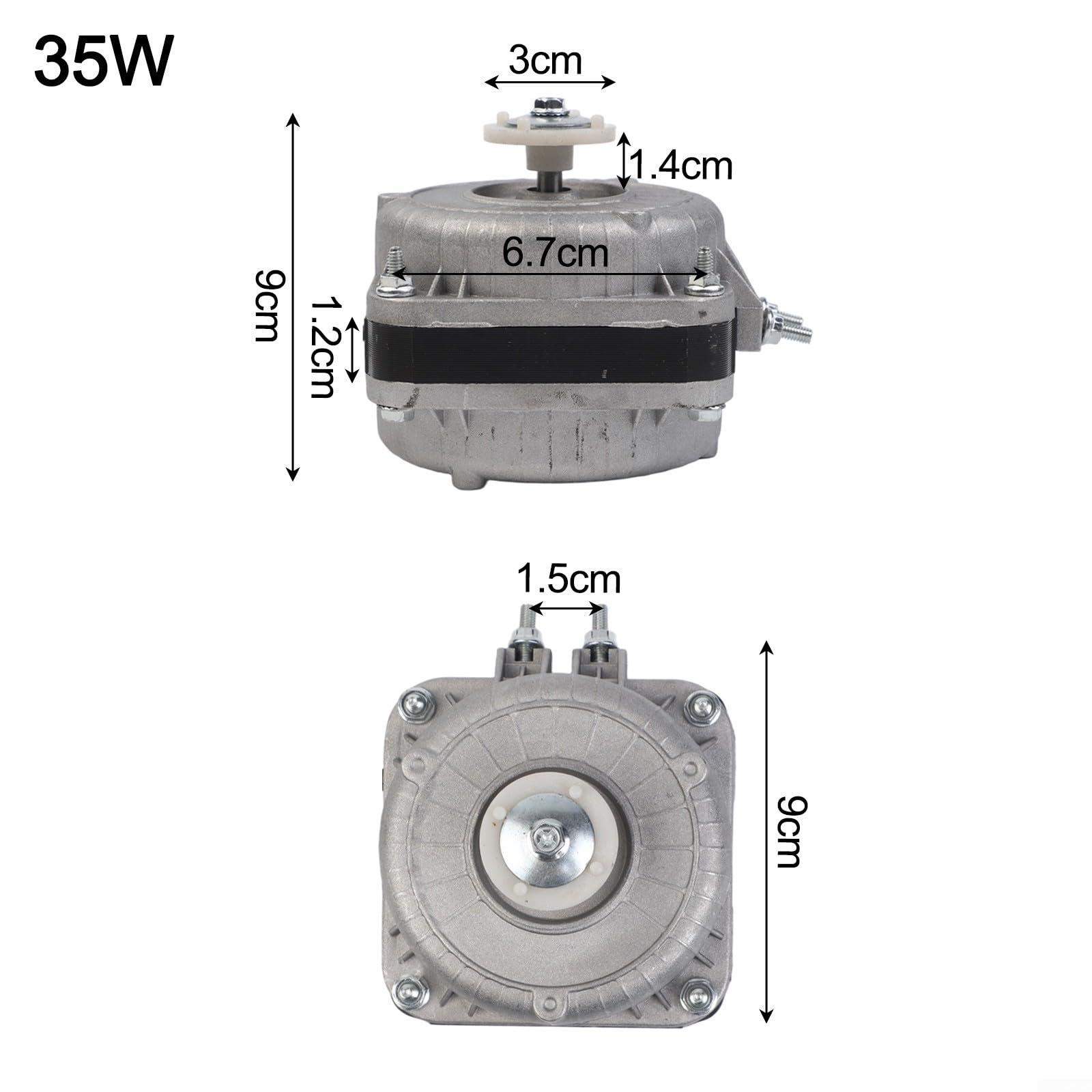 Ventilador de refrigeración con motor de 35 W, resistente, para congelador