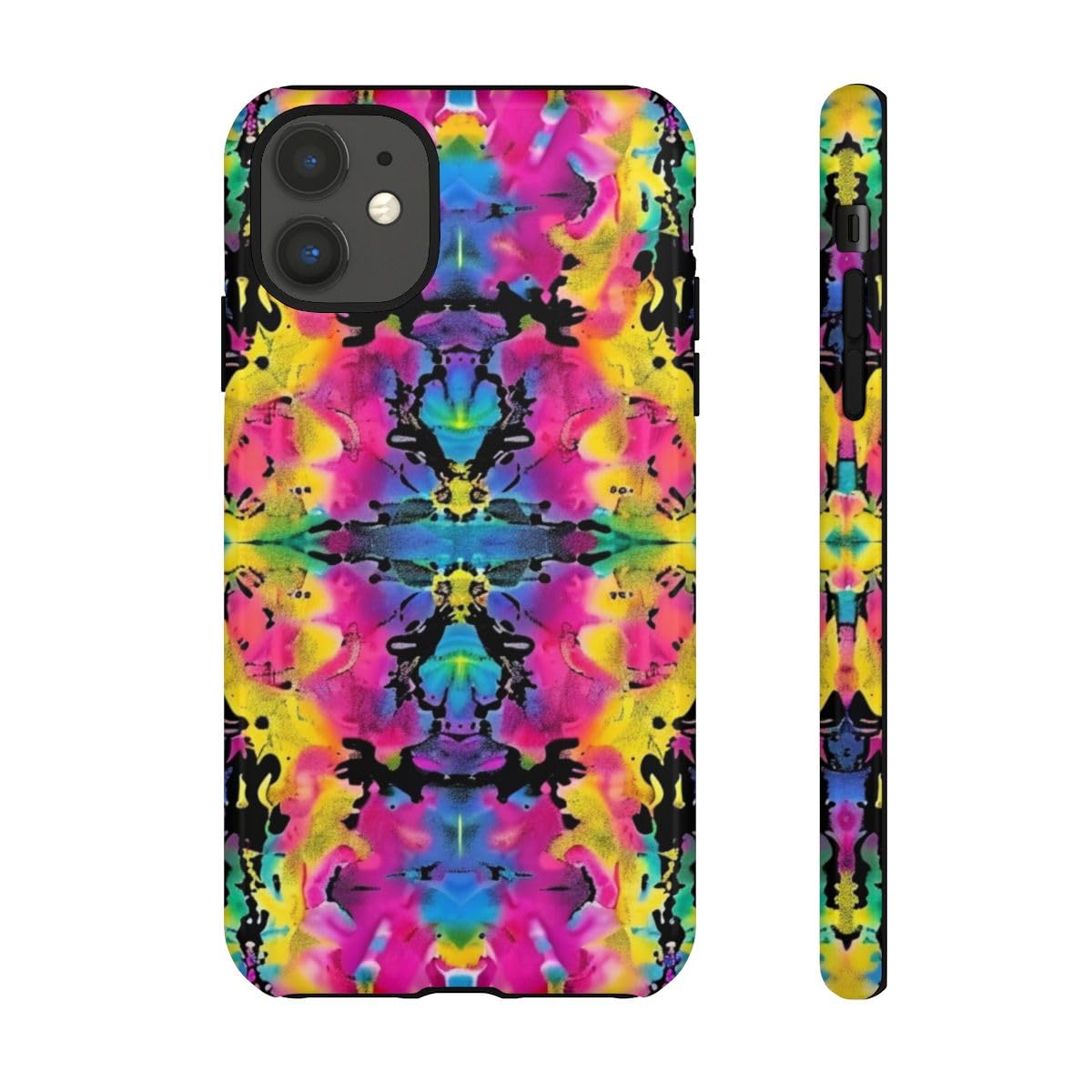 Coque rigide iPhone 11 motif abstrait multicolore pour éviter les rayures - 2