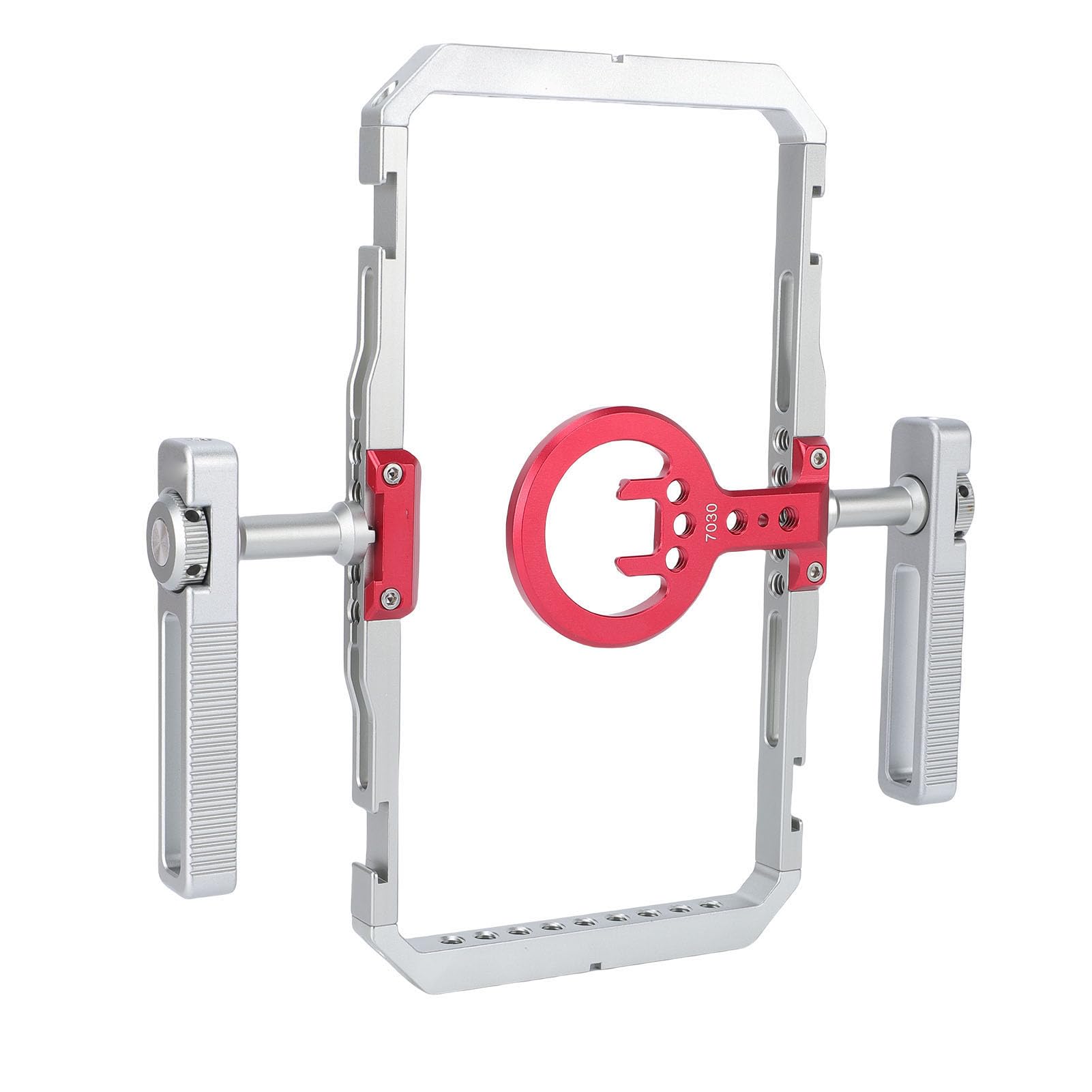 Vikye Kit di Attrezzatura Universale per Telefono, Kit di Attrezzatura Video per Smartphone con Doppie Maniglie, Stabilizzatore per Custodia per Vlogging Portatile per Telefoni con