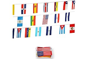 Latin America 21 Countries String Flags Showcase Rich Latino Heritage