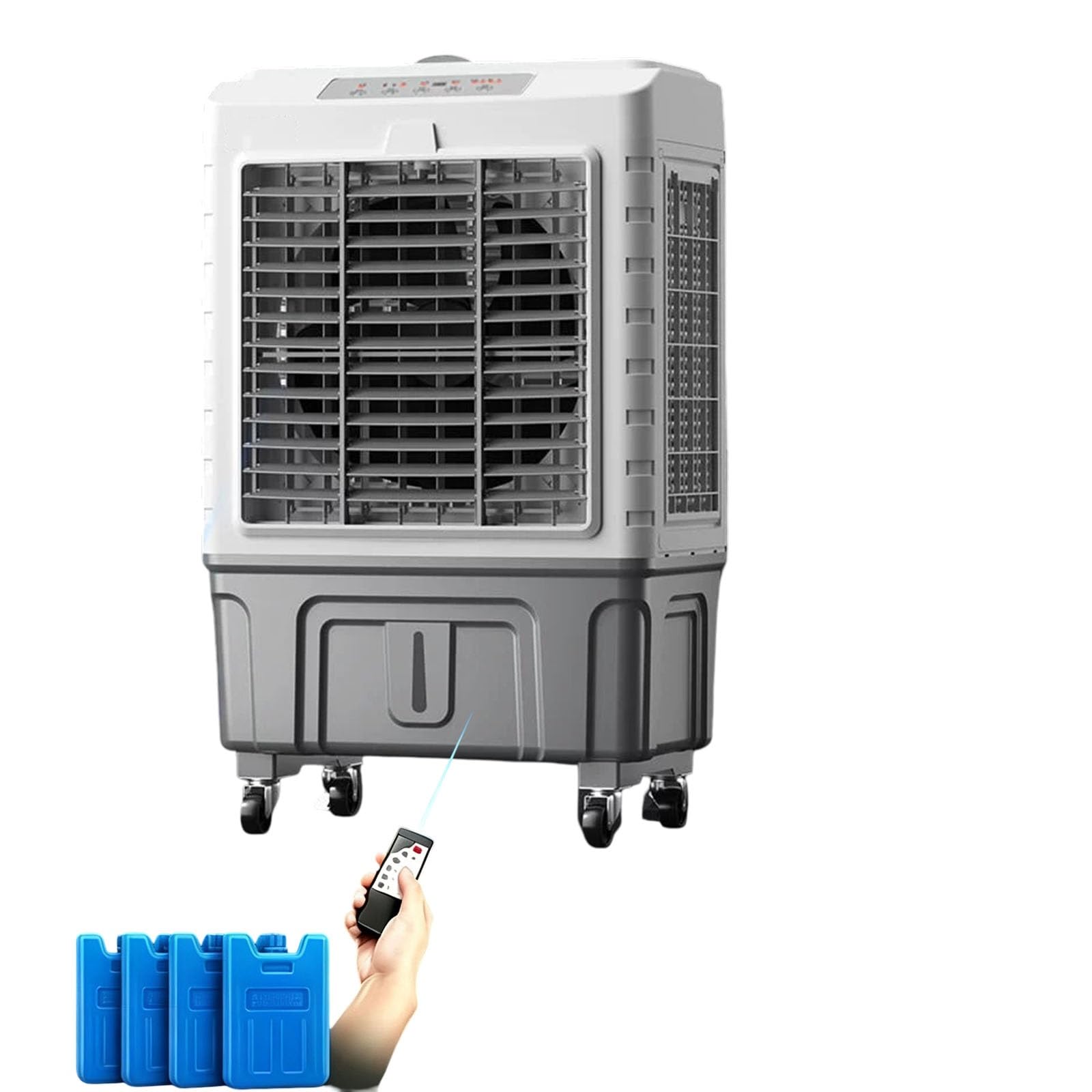 Jidanmian One Color Industrial Evaporative Cooler With Wheels For Warehouse Factory Garage