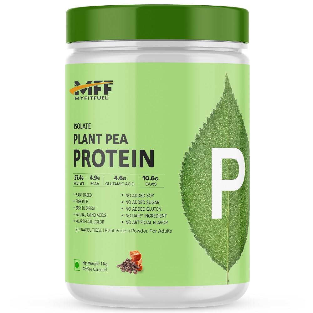 MyFitFuelPlant Pea Protein Isolate | 1 Kg, (Coffee Caramel)