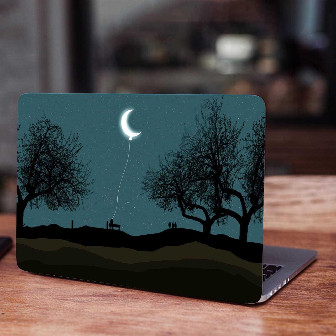 AKARSHNAM - Half Moon Creative Quotes Scratch-Free Vinyl Laptop Skin/Sticker for 15.6inch/14inch Laptops [Size -11x16inch, Customizable"] 54 (B0C2KC9BBX) Amazon Price History, Amazon Price Tracker