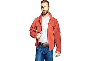 Men's Rough Stock Cotton Casual Relaxed Fit Western Jacket