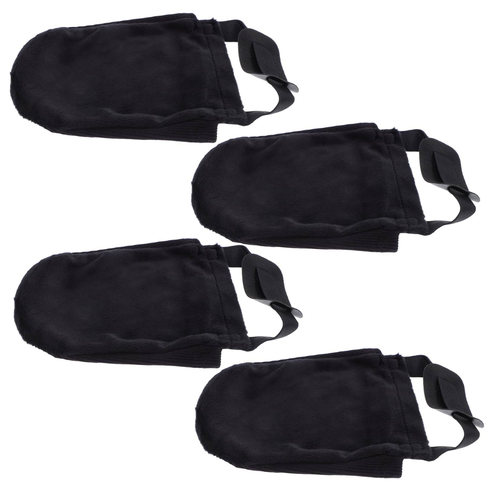 VICASKY Bowling Shoe Sliders 2 Pairs Bowling Sports Slider Covers for Men Women Elastic Band Black