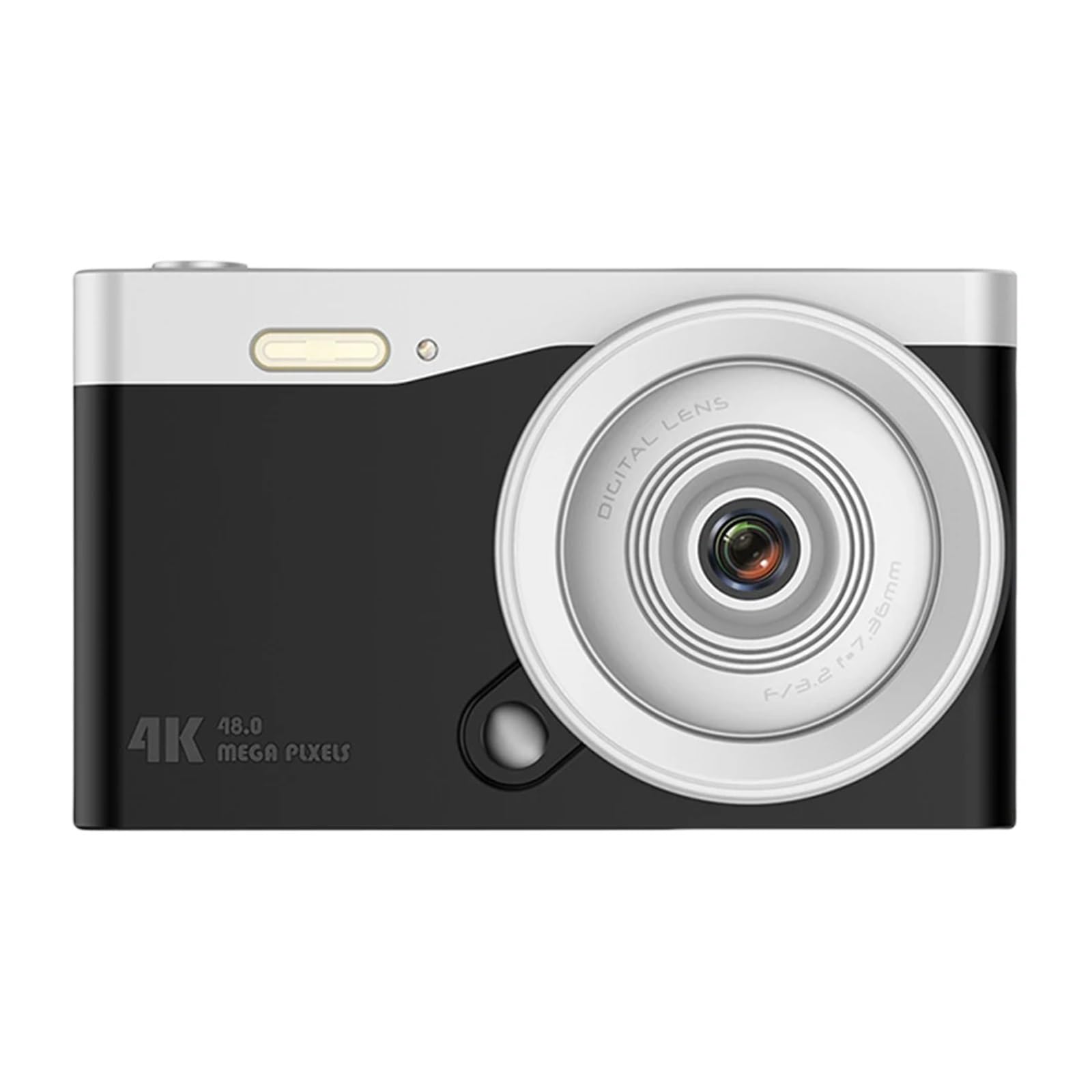 4K Dla Początkujących Kamera Do Vlogowania Automatyczne Ustawianie Ostrości Kieszonkowa 48MP HD Fotografia Podróżna Selfie 2,8-calowy Ekran IPS Precyzyjne Ustawianie OstrośCi(Black)