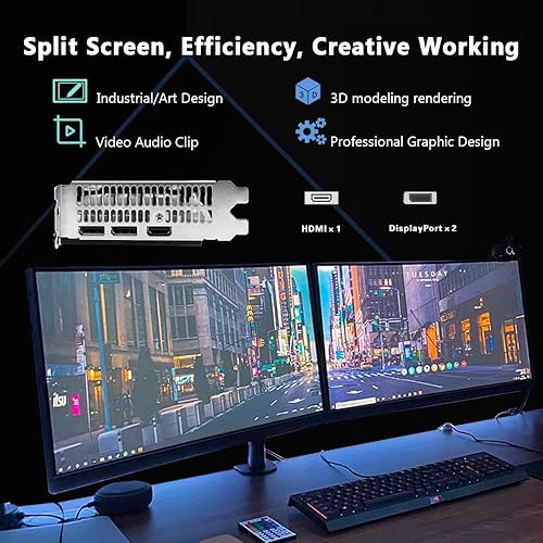 Miniatura 6 de ARDIYES Tarjetas gráficas RX 580 8G (con ventiladores RGB), tarjeta GPU para juegos, real 8GB, 2048SP, GDDR5, 256 bits, tarjeta de video para juegos