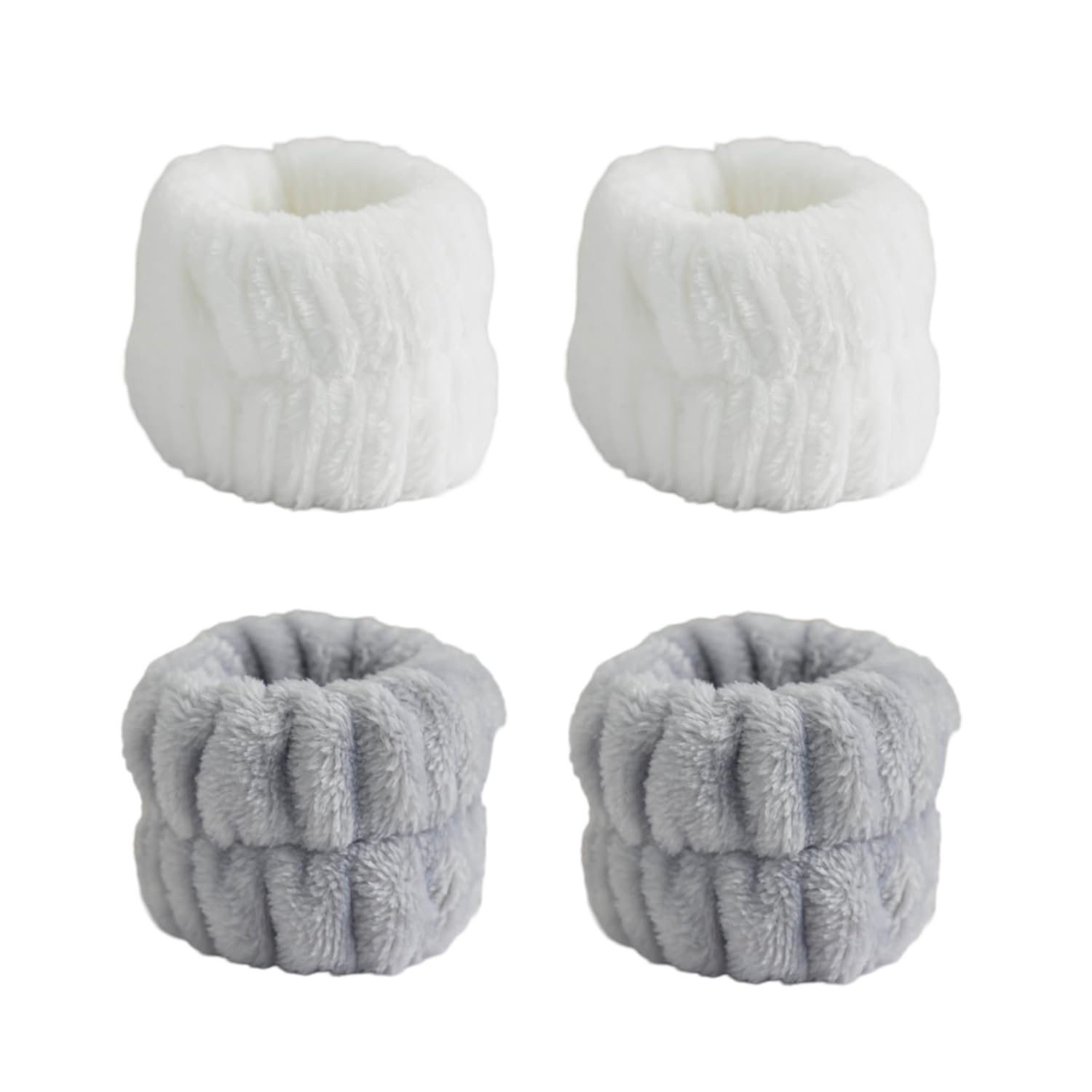 2 Paires de protège - Poignets Spa, protège - Poignets en Microfibre, Bracelet Absorbant Corail, Serviette de Protection pour Le Visage, Douche, Yoga, Sport