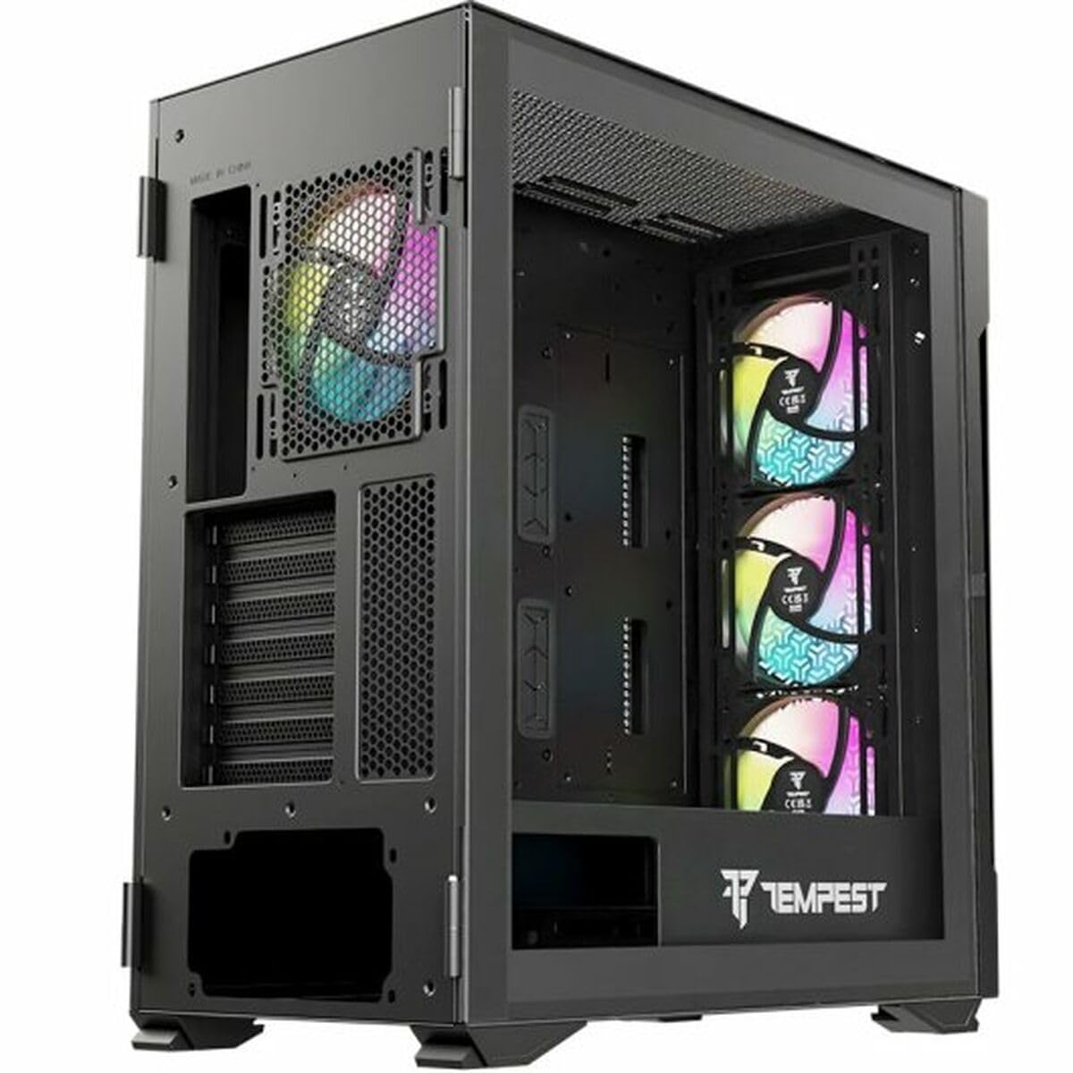 Tempest Caja PC Bastion ARGB ATX, Cristal Templado, USB 3.0, Negra