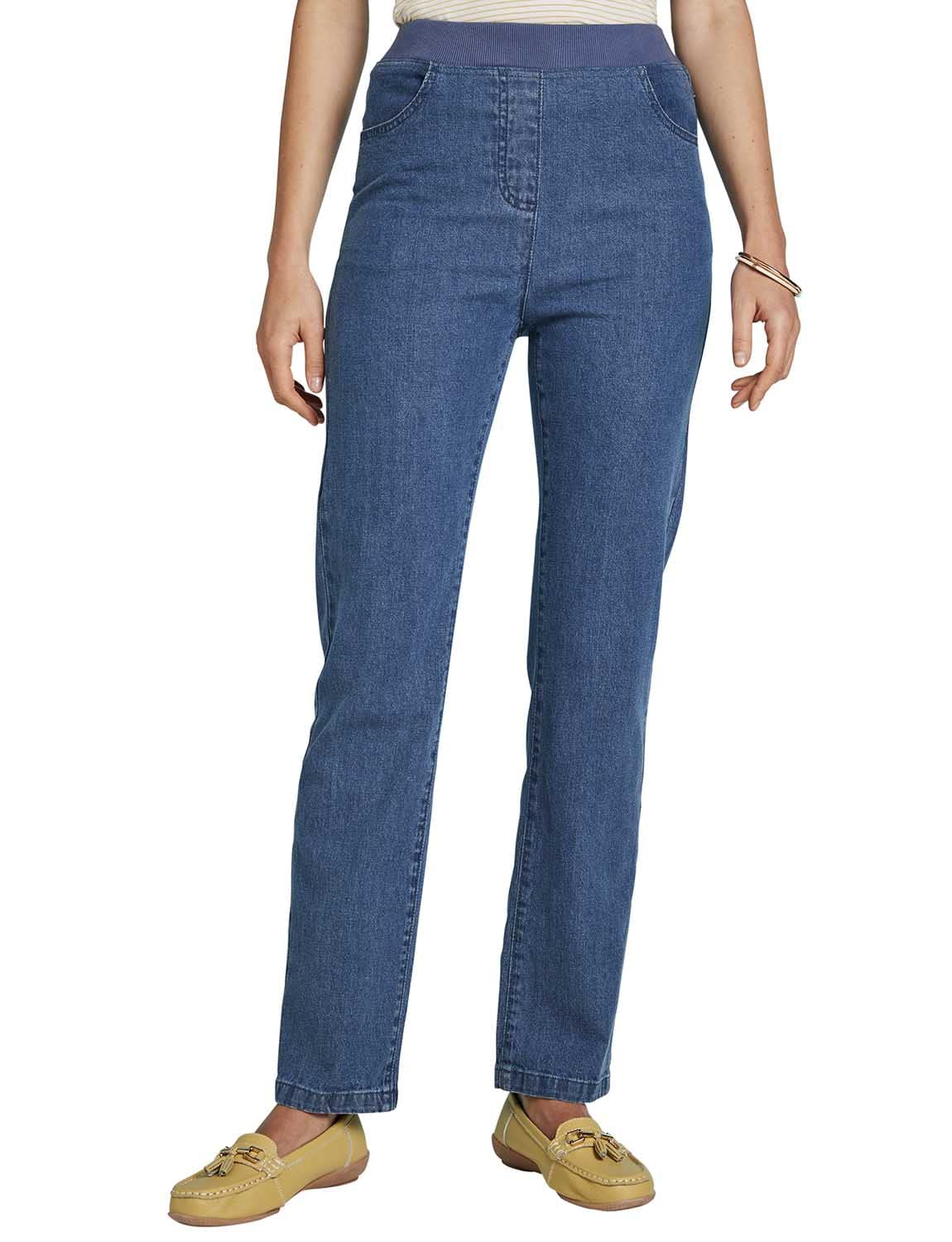ChumsLadies Pull On Jersey Waist Stretch Jean with Front Pockets