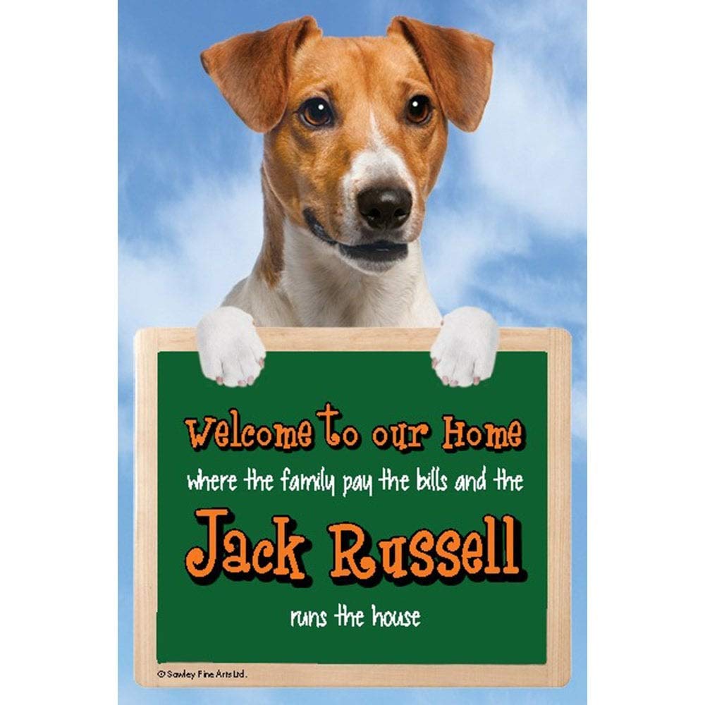 Scottish Collectibles 3D Jack Russell Terrier Dog Welcome Sign Stunning Eye Catching 23Cm X 15Cm Durable Sign