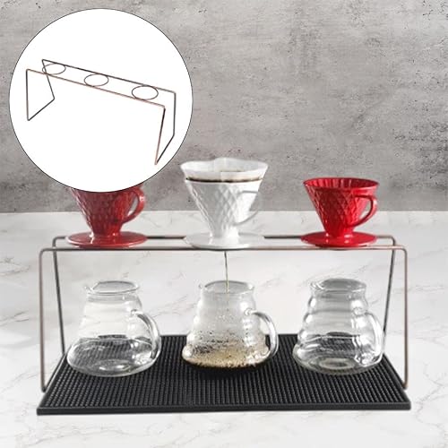 Miniatura 4 de MagiDeal Soporte para gotero de café, multiagujero, soporte para taza de filtro de café para el hogar, soporte para taza de goteo para herramientas