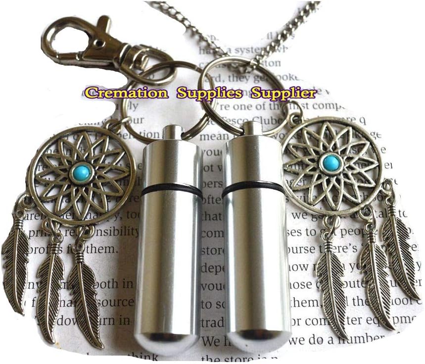 Dream Catcher Urn Necklace and Keychain Jewelry - Dream Catcher Cremation Necklace Jewelry - Ashes Necklace Jewelry - Memorial Jewelry -Dream Catcher - Cremains Necklace