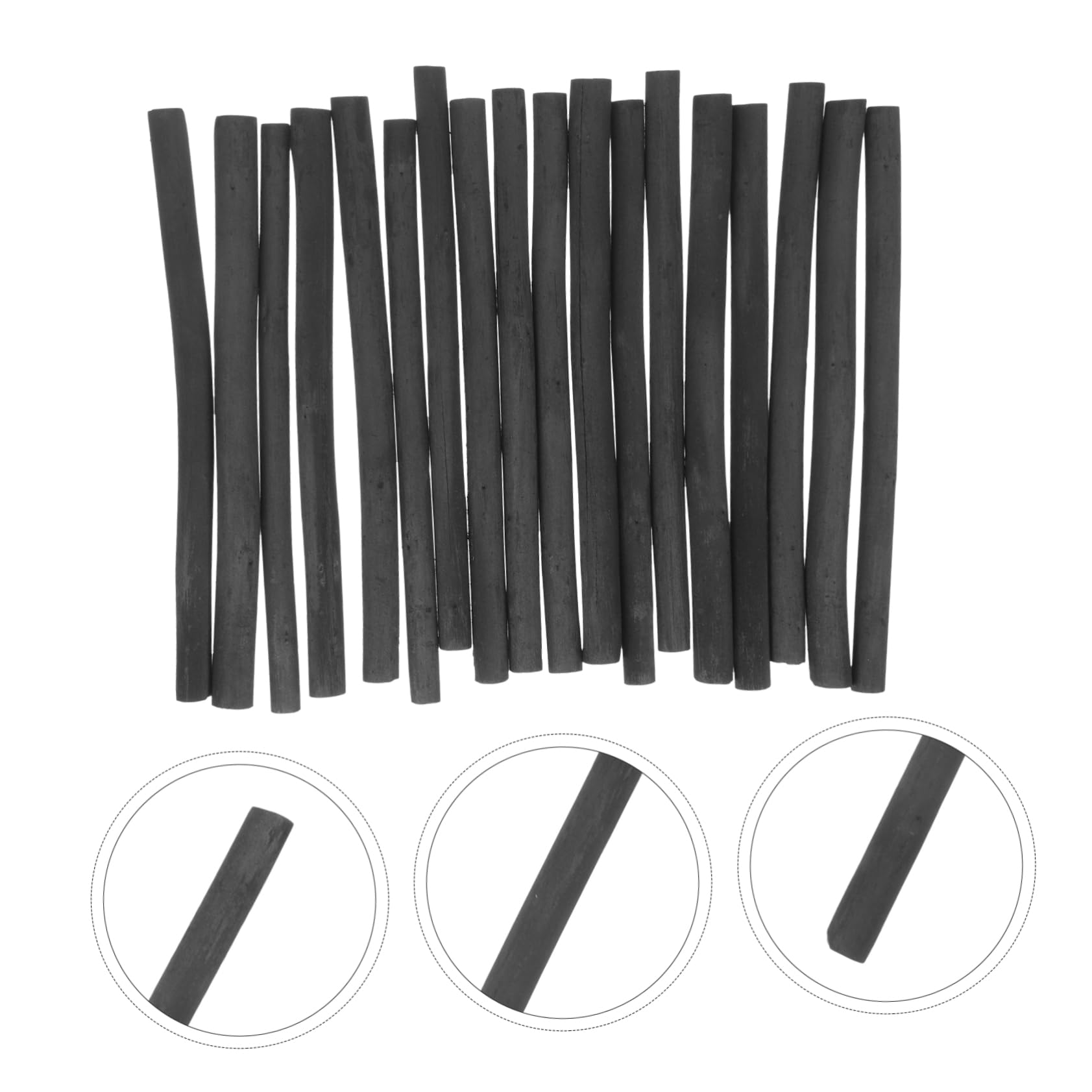 60piezas Lápices De Dibujo De Carboncillo Comprimido Varillas De Carboncillo Para De Dibujo Para Sombreado y Diámetro Para y