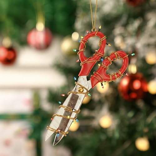 Miniatura 13 de Adorno de Navidad personalizado para impresora de oficina, máquina de fax, adorno colgante plano, decoración de trabajo de vacaciones, regalos para