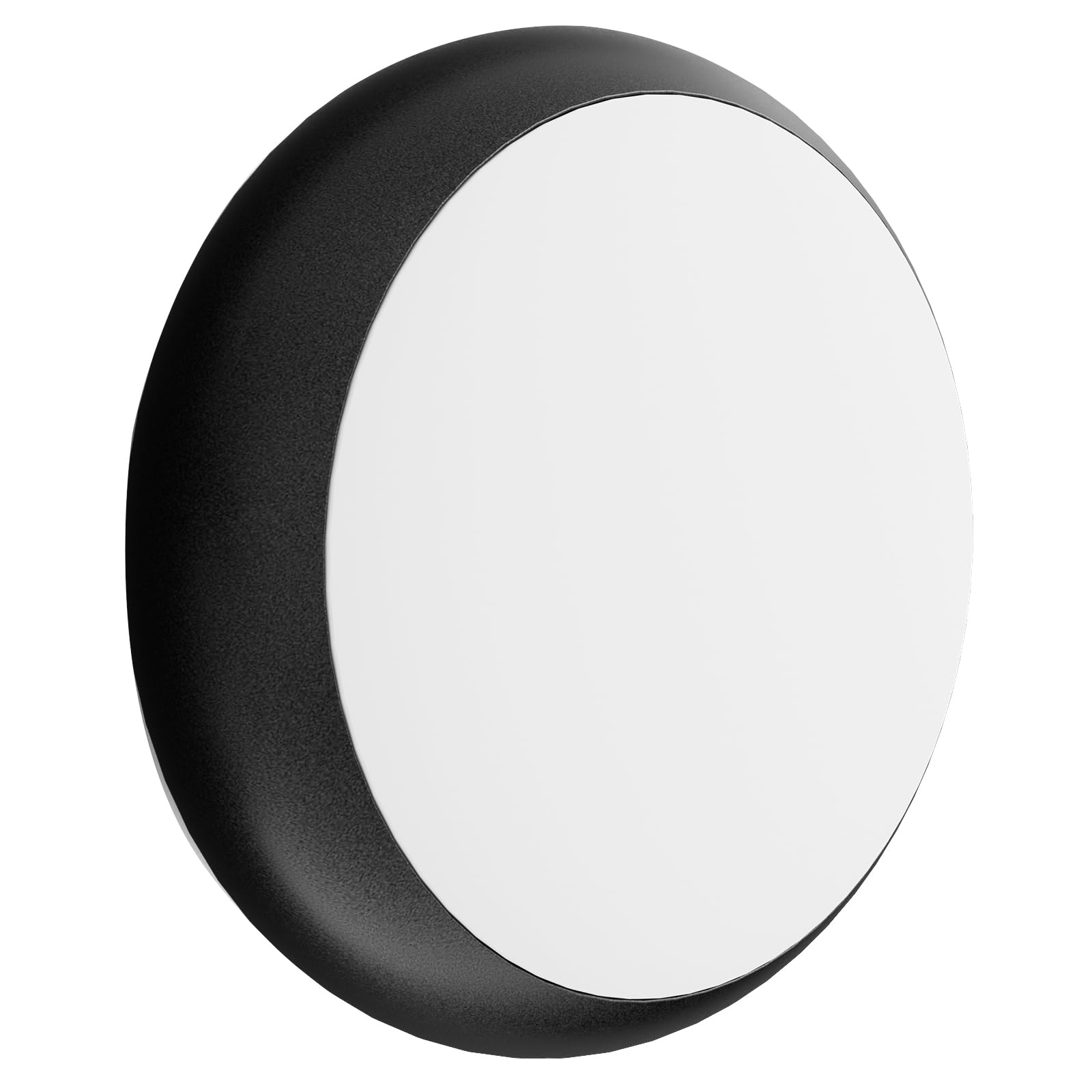 paul russells LED Ceiling & Wall Light Slimline Bulkhead, Adjust 12W/16W/20W - 120Lm/W, 3CCT 3000K/4000K/6500K, IP65, Black Bezel, Modern Flush for Commercial, Hallway, Outdoor Use