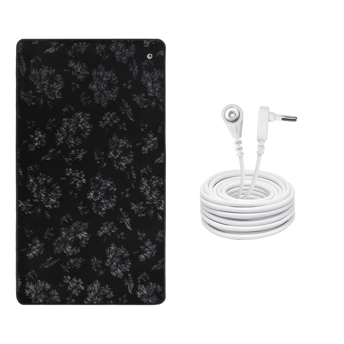 Grounding Mat Kit (23.6" x 13") with 15ft Grounding Cord, Ground Foot Mats, Computer Mat, Sleep Mat, Pet,Soft & Conductive