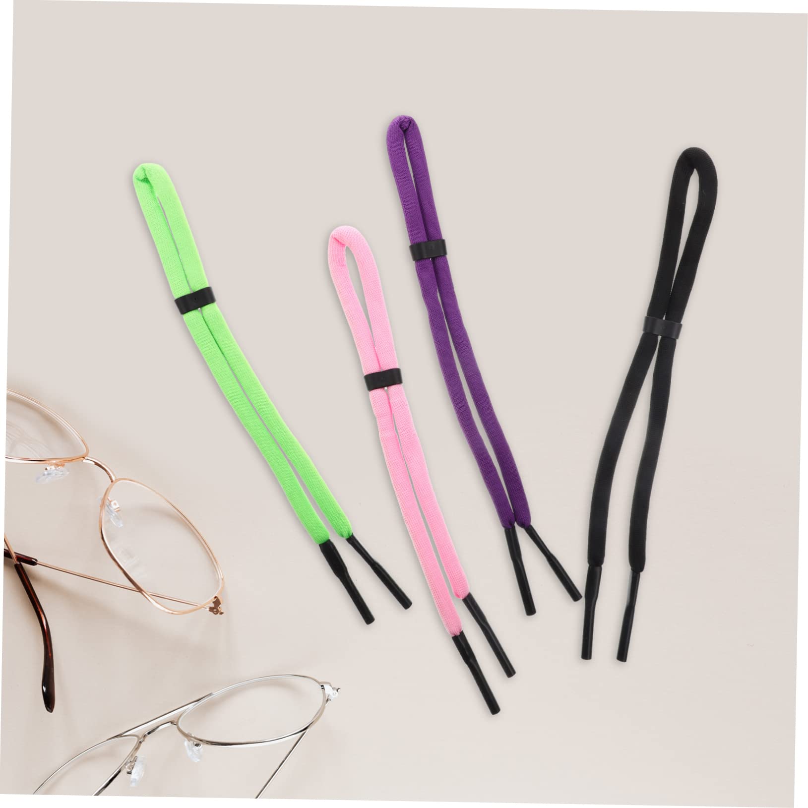 OSALADI 20pièces Sangles De Lunettes Réglables Accessoires Colorés Pour Hommes Anti-dérapants Et Pratiques Pour Sport Élastiques De Maintien Pour Lunettes De Soleil