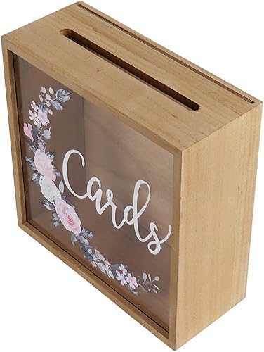 Miniatura 8 de Caja rústica con forma de puerta de luna de miel con puerta, para tarjetas y regalos en bodas, eventos de bebés y novias, y fiestas