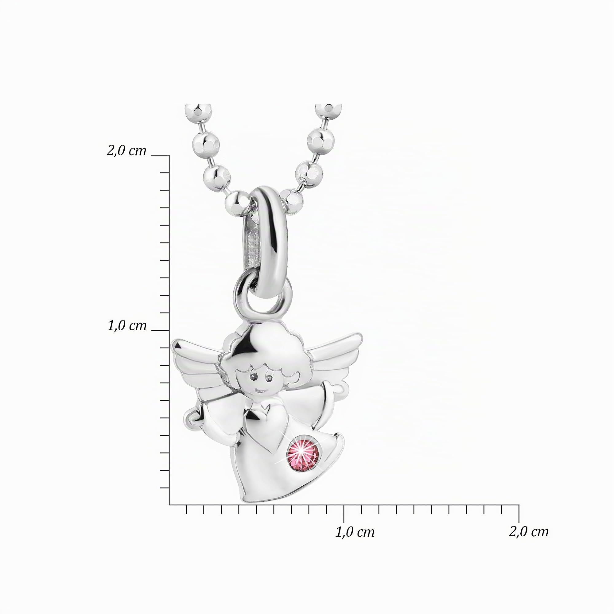 butterfly Collana Celestiale Con Catena Argento E Ciondolo Angelo