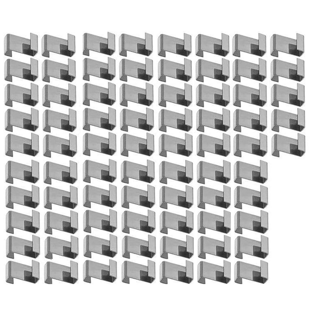 Jnchdghwa 75Pcs Greenhouse Glazing Glass Clamps Z-Type Clips Overlap Fixing Replacement Greenhouse Tools Fixing Replacement